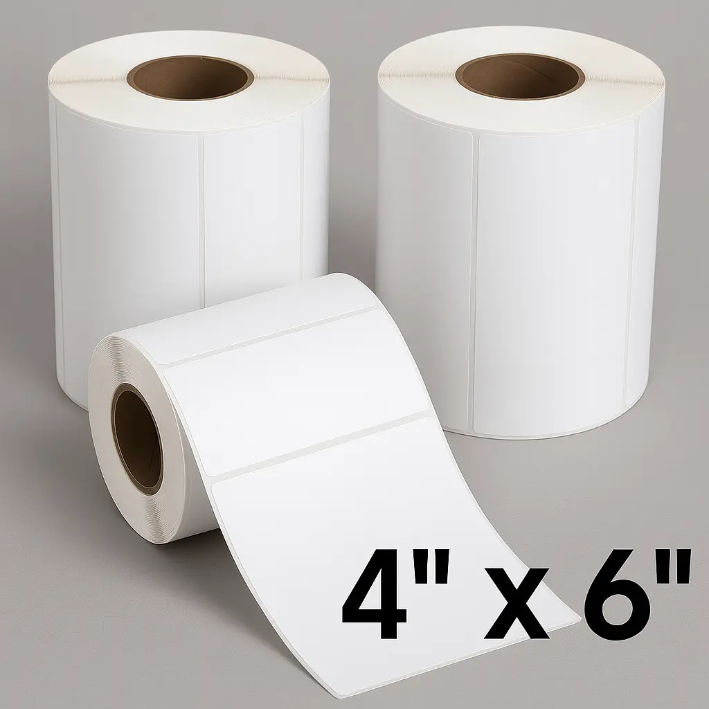 ÉTIQUETTE THERMIQUE 4''X6'' Rouleau 250