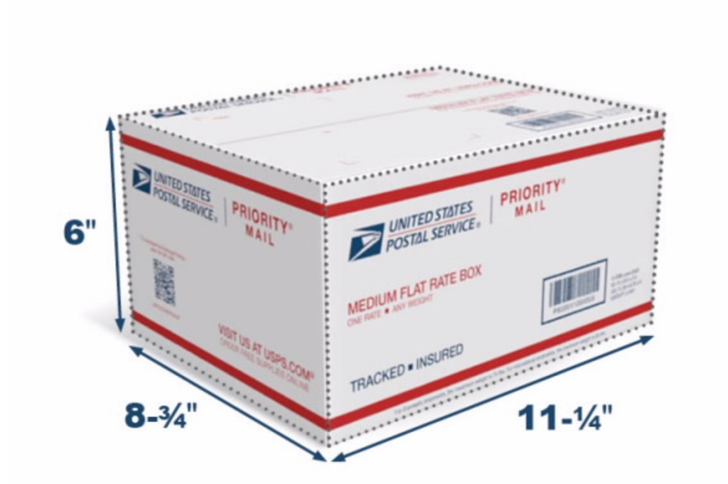 PRIORITY MAIL FLAT RATE MEDIUM BOX CS-25